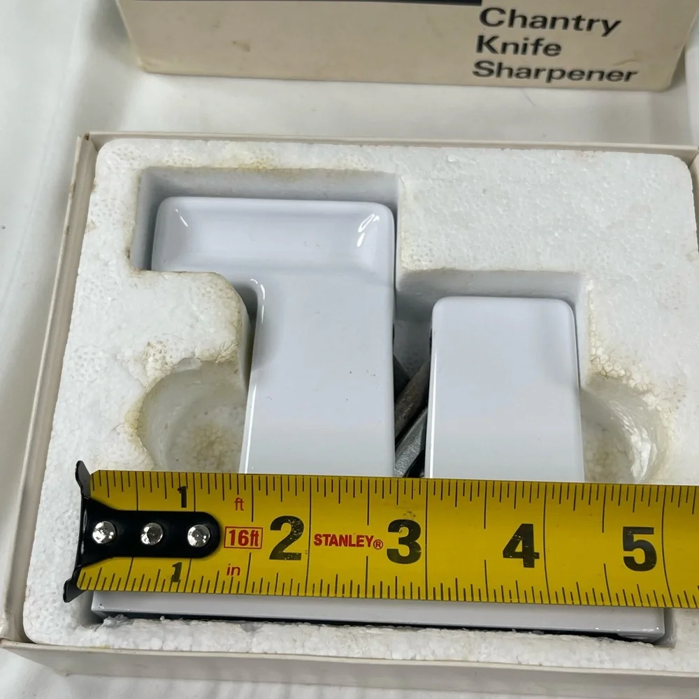 Vintage Chantry White Pull Thru Knife Sharpener